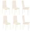 Restaurant Kitchen Seat Side Chair Velvet PU Leather Cushion Padded Dining Chair