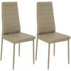 Restaurant Kitchen Seat Side Chair Velvet PU Leather Cushion Padded Dining Chair