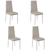 Restaurant Kitchen Seat Side Chair Velvet PU Leather Cushion Padded Dining Chair