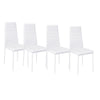 Restaurant Kitchen Seat Side Chair Velvet PU Leather Cushion Padded Dining Chair