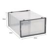 12x Transparent Shoe Display Boxes Sneaker Trainers Organizer Box Case Stackable