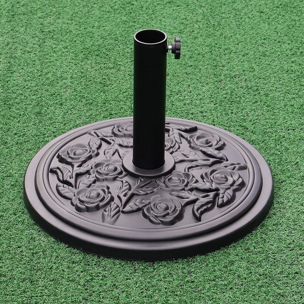 3M Round Garden Parasol Sun Shade Outdoor Patio Umbrella Crank Tilt/Parasol Base