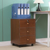 Mobile 3 Drawers Filing Cabinets Printer Stand Pedestal Lockable Bedside Table