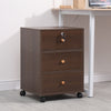 Mobile 3 Drawers Filing Cabinets Printer Stand Pedestal Lockable Bedside Table