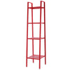 Industrial 4-Tier Storage Shelves Ladder Bookshelf Metal Frame Bookcase Display