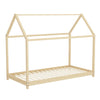 Solid Wood Kid House Bed Frame Single Bed Treehouse Toddler Child Floor Bedframe