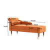Chesterfield Chaise Lounge Velvet Fabric Upholstered Tuft Love Seat Sofa Chair