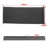 Retractable Side Awning Privacy Screen Garden Terrace Sunshade Wind Screening