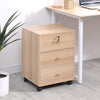3/5 Drawer Mobile Filing Cabinets Printer Stand Pedestal Lockable Office Cabinet