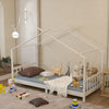 Solid Pine Wood Bedframe Scandinavian House Bed Bedstead Junior Toddler Kid Bunk
