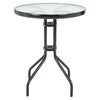 Glass Folding Garden Outdoor Large Bistro Dining Glass Table 4 Seater Patio UK