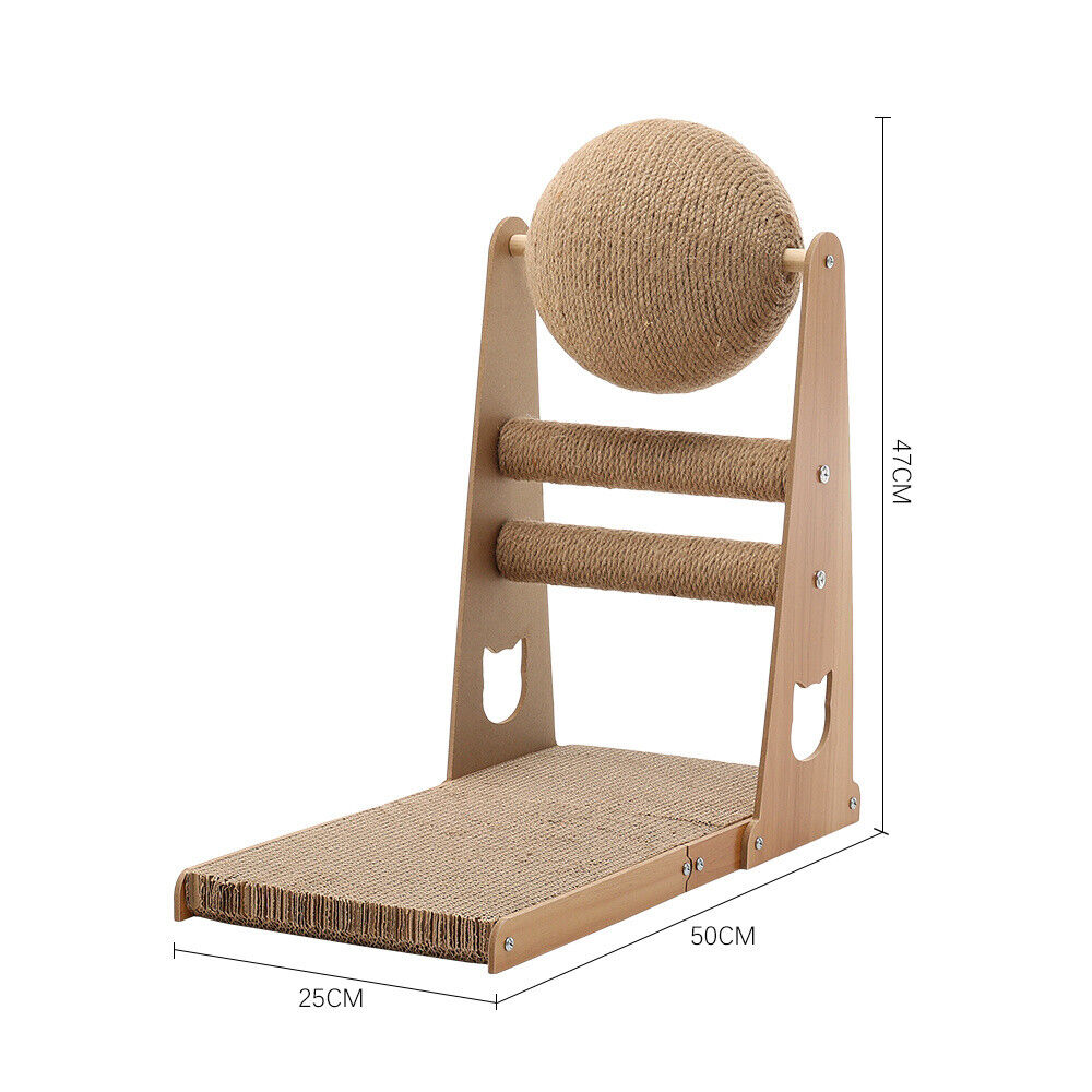 Cat Tree Scratching Post Tower Climbing Activity Centre Sisal Bed Toys Scratcher