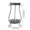 Plant Stand 2 Tier Flower Pot Holder Garden Herb Planter Display Rack Iron Shelf