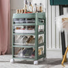 Rolling Cosmetic Case Makeup Trolley Brush Storage 3/4/5/6 Drawers Organiser Box