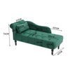 Chesterfield Chaise Lounge Velvet Fabric Upholstered Tuft Love Seat Sofa Chair