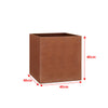 Metal Cube Planter Garden Corten Steel Plant Flowers Pot In & Outdoor Square Box