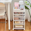Rolling Cosmetic Case Makeup Trolley Brush Storage 3/4/5/6 Drawers Organiser Box