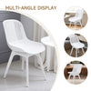 4-Piece Kitchen Dining Chairs Home Office Meeting Chair Set Modern Plastic Seat