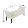 Upholstered Velvet Bed End Bench Chaise Chair Ottoman Stool Window Hallway Seat
