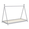 Solid Wood Kid House Bed Frame Single Bed Treehouse Toddler Child Floor Bedframe