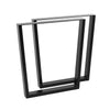 2x Industrial Steel Table Legs Stand Feet Trapezium X A Sandglass Shape Frame UK