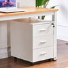 Mobile 3 Drawer Filing Cabinets Printer Stand Pedestal Lockable Office Cabinet