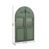 Rustic Look Window Style Home Garden Arched Wall Mirror In/Outdoor Patio Decor