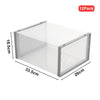 12x Transparent Shoe Display Boxes Sneaker Trainers Organizer Box Case Stackable