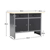 XL Wall Mounted Tool Cabinet Lockable Door Metal Tool Organizer Workshop Garage