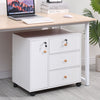 3/5 Drawer Mobile Filing Cabinets Printer Stand Pedestal Lockable Office Cabinet