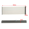 Retractable Side Awning Privacy Screen Garden Terrace Sunshade Wind Screening