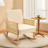 Solid Wood Frame Scandi Fabric Tub Armchair Padded Single Sofa Couch Loveseat UK