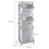 Rolling Laundry Sorter Cart Washing Basket Clothes Hamper Storage Bin On Wheels