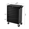 Steel Storage Cabinet Garage Storage Unit on Wheels Lockable Cupboard Tool Box