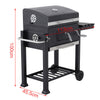 Outdoor Charcoal Smoker Garden BBQ Grill Side Shelf Barbecue Utensil With Wheels