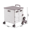 Folding Shopping Trolley Box 55L Camping Picnic Boot Cart Storage Stair Climbing