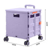 Folding Shopping Trolley Box 55L Camping Picnic Boot Cart Storage Stair Climbing