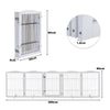 Wooden Pet Dog Folding Gate Fence Safety Barrier Divider Freestanding Doorway UK