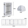 Wooden Pet Dog Folding Gate Fence Safety Barrier Divider Freestanding Doorway UK