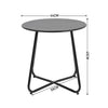 Iron Small End Table LivingRoom/Office Corner Sofa Side Tea Laptop Storage Table