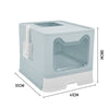 Large Self-Cleaning Hooded Cat Litter Box Enclosed Kitten Toilet Box Potty Tray