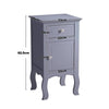 Small Side Table Slim Narrow Wooden Night Stand Bedside Drawer Storage Cabinet