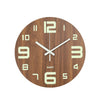 Luminous Silent Wall Clock Glow In The Dark Quartz Clocks Bedroom Night Light