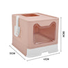Large Self-Cleaning Hooded Cat Litter Box Enclosed Kitten Toilet Box Potty Tray