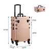 Large Makeup Trolley Case Mobile Beauty Vanity Hairdressing Case with Drawer Box