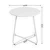 Iron Small End Table LivingRoom/Office Corner Sofa Side Tea Laptop Storage Table
