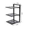 Multi Layer Corner Shelf Kitchen Pot Pan Rack Saucepan Cookware Stand Storage
