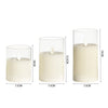 3 OR 5PCS LED Flameless Candles Remote Flickering Pillar Timer Battery Operated