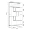 Industrial Bookshelf Shelving Unit Rustic Wood Bookcase 5/6 Tier Storage Display