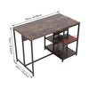 Kitchen Island Counter Top Breakfast Bar Dining Table Along 5 Tiers Storage Rack